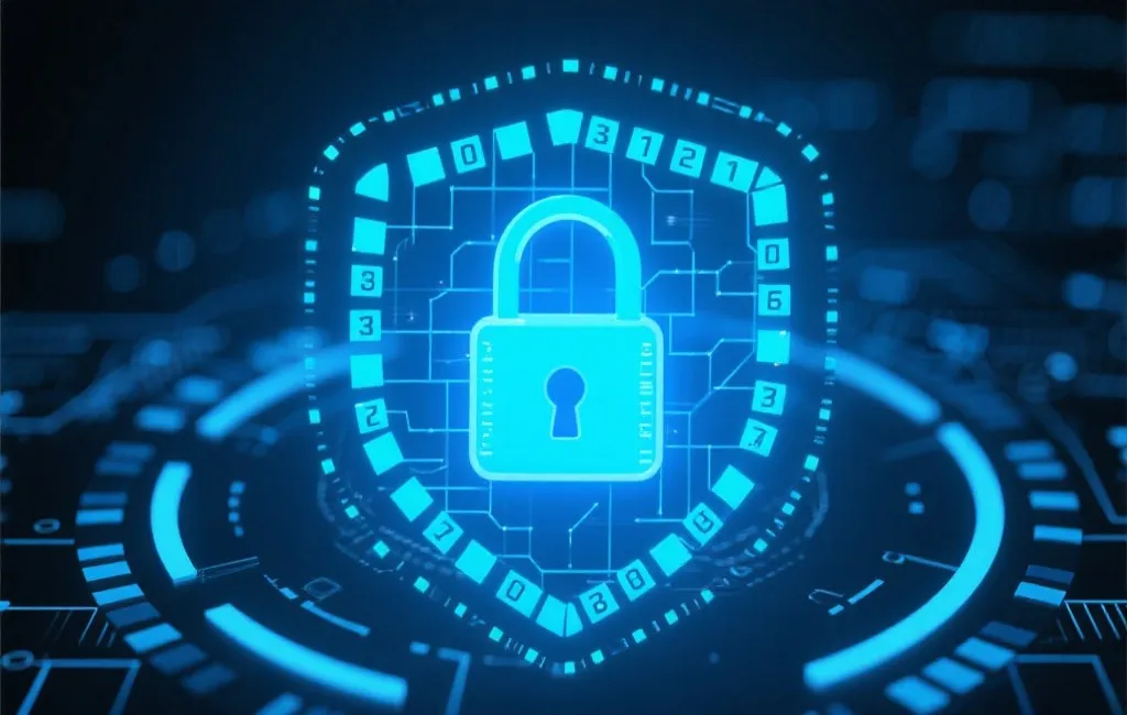 信息安全与数据加密示意图